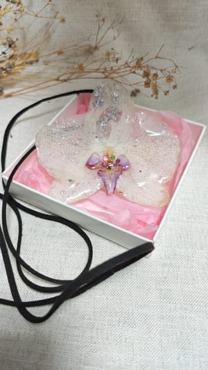 🌸 Grația Exotică: Set Bijuterii cu Orhidee Naturale (3-în-1) - Thumbnail 5